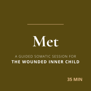 A guided somatic session for healing the wounded inner child, meeting the parts that carry fear and unmet needs, and offering what was missing then.