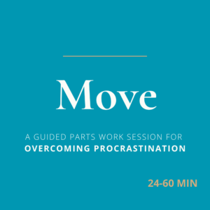 Overcoming procrastination starts with meeting the part that resists. A guided parts work session to hear what the resistance protects, and move again.