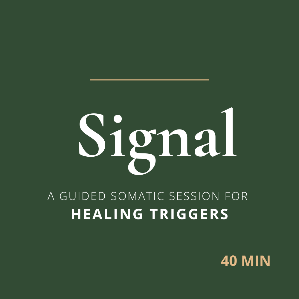 A guided somatic session for healing triggers, tracing emotional reactions back to the earlier wound they are pointing to, and working with it there.